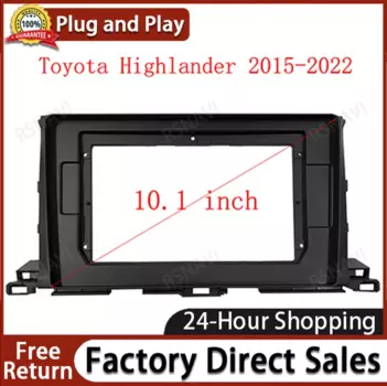 Автомобильная рама для TOYOTA Highlander Kluger, 10,1 дюйма, 2 Din