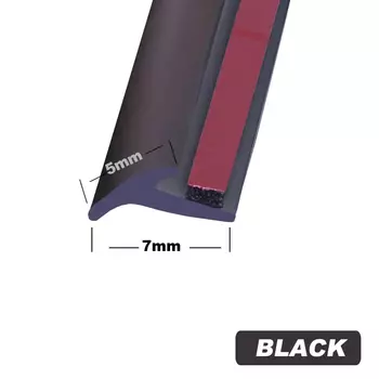 Автомобильная резиновая уплотнительная лента 2 м, универсальная уплотнительная лента для дверей автомобиля, наклонная T-образная Погодостойкая отделка краев, аксессуары для интерьера автомобиля
