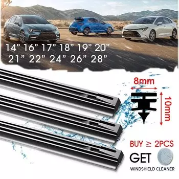 Автомобильная Щетка стеклоочистителя лобовое стекло вставка автомобиля гибридная Denso Резиновая полоса пополнения 8 мм 14 "16" 17 "18" 19 "20" 21 "22" 24 "26" 28 "автомобильные аксессуары