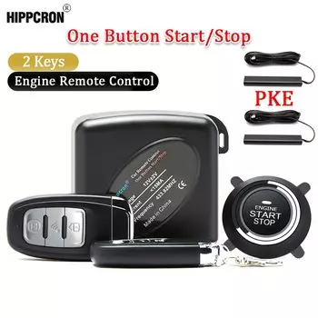 Автомобильная сигнализация Hippcron, система оповещения с пультом дистанционного управления, кнопкой пуска и останова двигателя