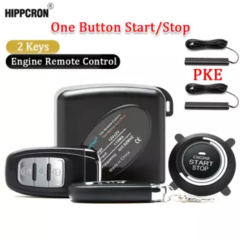 Автомобильная сигнализация Hippcron, система оповещения с пультом дистанционного управления, кнопкой пуска и останова двигателя