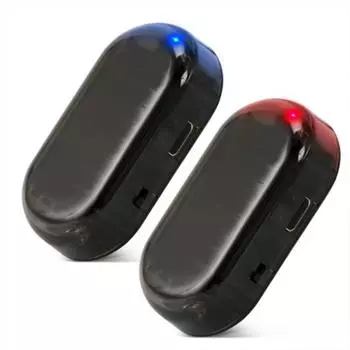 Автомобильная сигнализация, мигающий Противоугонный беспроводной светодиодный автомобильный фонарь на солнечной батарее, поддельная охранная лампа, система сигнализации