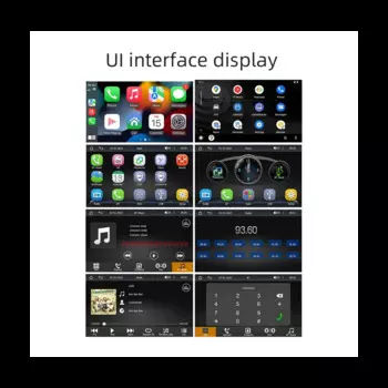 Автомобильная стерео Беспроводная Carplay и Android авто, 7-дюймовый сенсорный автомобильный аудио Bluetooth, Mirror Link, камера заднего вида, FM
