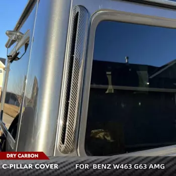 Автомобильная стойка бокового окна для Mercedes Benz G Class W463 G500 G55 G65 G63 AMG 2004-2018 C, накладка на вентиляционное отверстие, сухой карбон