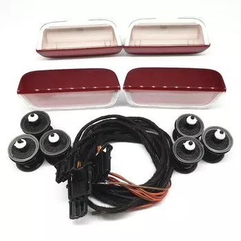 Автомобильная светодиодная дверная предупреждающая лампа, кабельный жгут проводов для VW PASSAT B6 B7 B8 CC EOS Jetta 5 6 GOLF 6 MK6 Tiguan Touran SCIROCCO