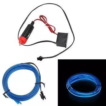 Автомобильная светодиодная лента 12 В для холодного освещения, декоративная лампа для стайлинга автомобиля, гибкая неоновая лента для украшения интерьера, 2 м