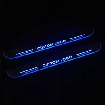 Автомобильная светодиодная накладка на порог для Audi A6 C5 C6 C7 C8 2000-2017 2018 2019 Внешние детали Pathway Dynamic Добро пожаловать Педаль Свет