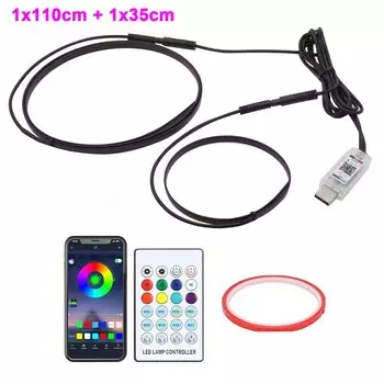 Автомобильная светодиодная RGB-лента со скрытой атмосферой