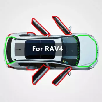 Автомобильная уплотнительная лента для Toyota RAV4, Пыленепроницаемая звукостойкая Модифицированная резиновая уплотнительная лента фэн-шуй плюс