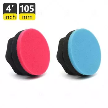 Автомобильная вощеная полировальная губка, шестиугольная ручка, аппликатор, восковая подушечка для шин, покрытие для детализации автомобиля, чистка блеска колеса, мытье