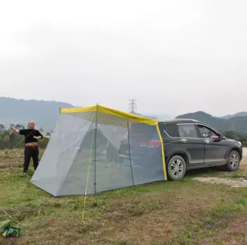 Автомобильная задняя палатка, навес от солнца, портативная водонепроницаемая палатка на крыше для внедорожника, москитная сетка, кемпинг на открытом воздухе, CZX-580