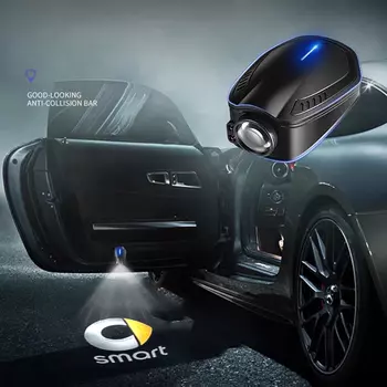 Автомобильная зарядка, приветственное освещение, автомобильные аксессуары, неоновый светодиодный проектор, проектор для Smart Eq Fortwo Forfour 453 451 452 450 Roadster