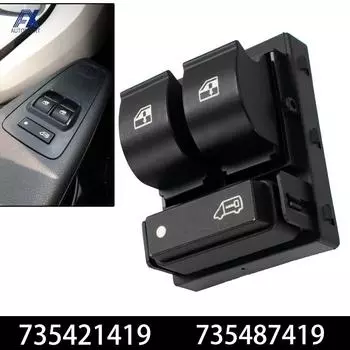 Автомобильное электрическое окно, тройной переключатель, кнопка для ремонта для Fiat Doblo 2010-2014 для Peugeot Boxer Citroen, реле перемычки 735421419 6490X9