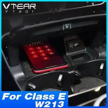 Автомобильное беспроводное зарядное устройство 15 Вт, быстрое зарядное устройство для телефона, держатель для зарядки для Mercedes Benz W213 E Class E200 E260 E300, аксессуары 2021