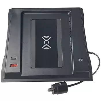 Автомобильное беспроводное зарядное устройство 15 Вт, адаптер панели быстрой зарядки телефона для Mitsubishi Pajero, аксессуары для модификации спорта 2022 2023