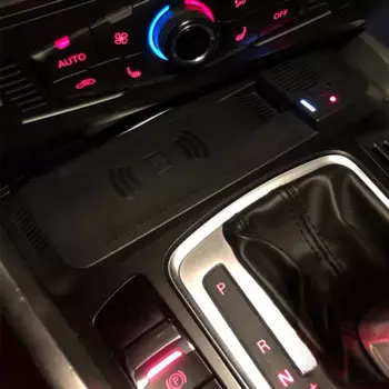 Автомобильное беспроводное зарядное устройство, 15 Вт, для Audi A4 B8 Q5 SQ5 A4 Allroad A5 S5