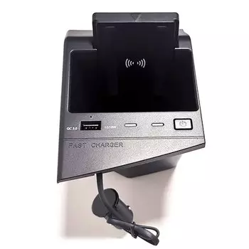 Автомобильное беспроводное зарядное устройство для Lexus ES ES300H ES200 ES260 ES350 2019 2020 2021 2022 15 Вт, быстрое зарядное устройство для телефона, панель зарядки