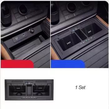 Автомобильное беспроводное зарядное устройство для LR Land Rover Defender 110 130, аксессуары, быстрый держатель для мобильного телефона, зарядная пластина, детали 2023-2020