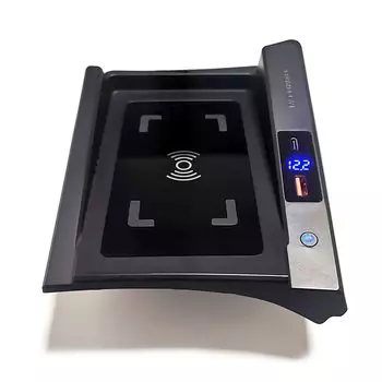 Автомобильное беспроводное зарядное устройство для телефона Nissan Qashqai J11 X-Trail T32 2014-2021, 15 Вт, быстрое зарядное устройство, зарядная панель, держатель телефона