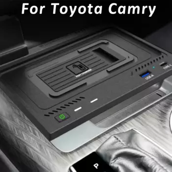 Автомобильное беспроводное зарядное устройство для Toyota Camry 2018-2023, 15 Вт