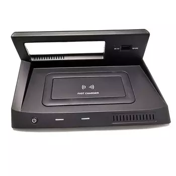 Автомобильное беспроводное зарядное устройство для VW Tiguan MK2 Tiguan Allspace Tharu 2017-2021 15 Вт, зарядное устройство для мобильного телефона, зарядная пластина, держатель для зарядки