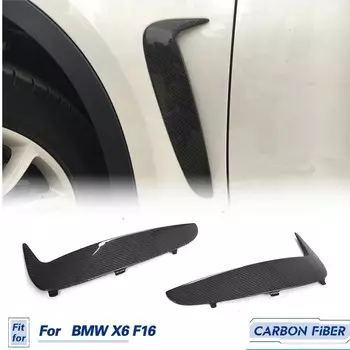 Автомобильное боковое крыло, решетка вентиляционного отверстия, углеродное волокно для BMW X6 F16 xDrive35i xDrive50i Sport 4-Door 2015-2017, впускная крышка воздуховода