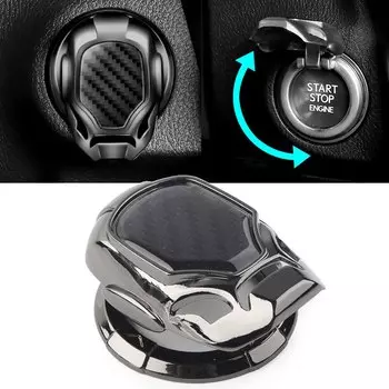 Автомобильное кольцо зажигания двигателя, накладка, крышка, кнопка запуска и остановки, универсальные аксессуары для стайлинга автомобилей, детали