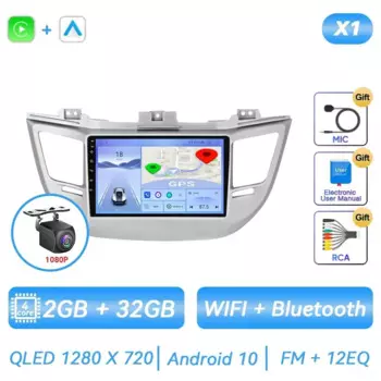 Автомобильное радио Android для Hyundai Tucson 3 2015 2016 2017 2018, мультимедийный плеер, навигация, GPS Carplay, сенсорный экран, авто стерео DSP