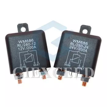 Автомобильное реле 120а 12 в-48 в, автомобильный выключатель батареи для грузовика, автомобильное реле высокой мощности, непрерывное/пусковое реле