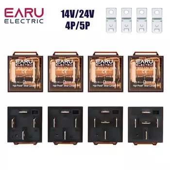 Автомобильное реле EARUELETRIC JD1914 12В/24В 100А 5 контактов
