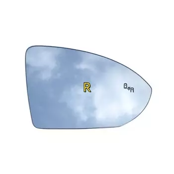 Автомобильное светодиодное предупреждение, широкоугольное зеркало с подогревом для Volkswagen Golf 7 Lamdo Touran L Jetta MK7, линза зеркала заднего вида