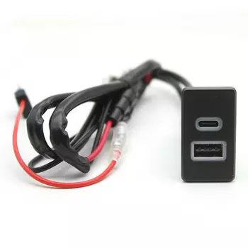 Автомобильное USB-зарядное устройство PD, быстрая зарядка телефона QC3.0, двухпортовый интерфейс, адаптер для Nissan Paladin Patrol Y60 Y61, аксессуары