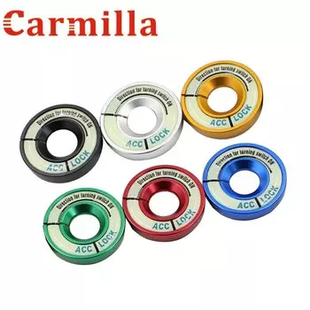 Автомобильное устройство зажигания, кольцо для выключателя ключей, наклейка, чехол для VW Tiguan Golf 6 7 Polo CC для Skoda Yeti Superb Octavia Fabia Rapid