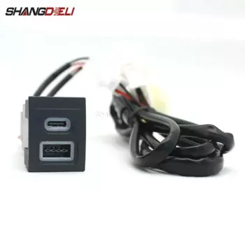 Автомобильное зарядное устройство для быстрой зарядки QC3.0 USB Type-c, адаптер интерфейса, Модифицированная зарядная розетка для VW POLO 2004-2011, аксессуары