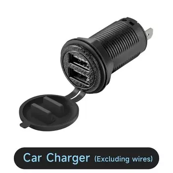 Автомобильное зарядное устройство с 2 портами USB, 5 В, а, 12 В