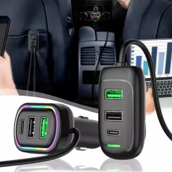Автомобильное зарядное устройство с 6 портами Usb Type-c для планшетов