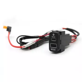 Автомобильное зарядное устройство с двумя портами, быстрое зарядное устройство QC3.0 для Mitsubishi Outlander Lancer Pajero Sport ASX V73 V93 V97