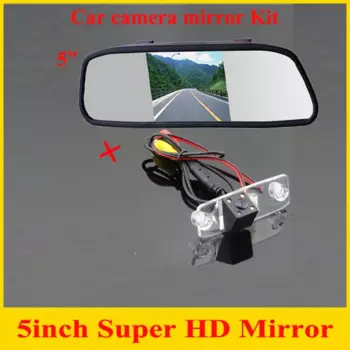 Автомобильное зеркало 5 "с ПЗС-матрицей, HD камера заднего вида для парковки, Hyundai Sonata Tucsen Accent Elantra Kia Carens