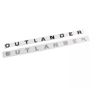 Автомобильные 3D ABS буквы логотипа наклейки наклейки для Mitsubishi OUTLANDER передняя голова автомобиля капот алфавит эмблема значок наклейки