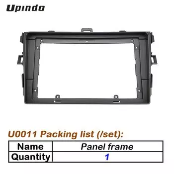 Автомобильные аксессуары, 2 Din, 9-дюймовый Android-радио, панель, аудио-видео рамка, монтажный комплект приборной панели для Toyota Corolla Auris 2008