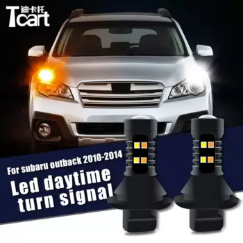Автомобильные аксессуары 7440 WY21W T20 для Subaru Outback Led DRL дневные ходовые огни с указателем поворота 2010 2011 2012 2013 2014