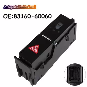 Автомобильные аксессуары, аварийная сигнальная лампа, кнопка переключателя 8316060060 83160-60060, подходит для Toyota Prado 2009-2017