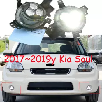 Автомобильные аксессуары, бампер, фара для KIA Soul, дневные фары 2017 ~ 2019y, светодиодные фары KIA, противотуманные фары