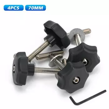 Автомобильные аксессуары, черные монтажные винты, 4 шт., 50 мм/70 мм, блокировочная направляющая Multiflexboard для VW T5/t6 MULTIVAN