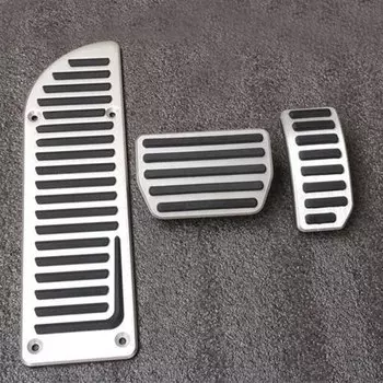 Автомобильные аксессуары для 2009-2017 VOLVO XC60 S60 S80 S60 V60 V70, алюминиевая подставка для ног акселератора и газа, модифицированные накладки на педали, 3 шт.