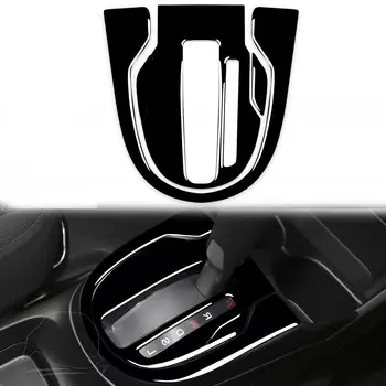 Автомобильные аксессуары для Honda Fit/Jazz 2014-2018, черная интерьерная Центральная Мультимедийная панель, декоративная наклейка из АБС-пластика для модификации