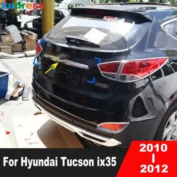 Автомобильные аксессуары для Hyundai Tucson IX35 2010 2011 2012 ABS Хромированная Задняя Крышка багажника Крышка отделка задние ворота задняя дверь молдинговая полоса