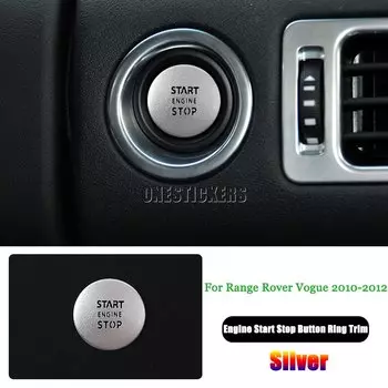 Автомобильные аксессуары для Land Rover Freelander 2 2007-2015 Range Rover Vogue L322 2010-2012, кнопка запуска и остановки двигателя, кольцо, накладка