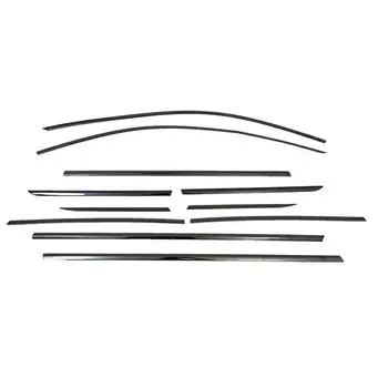 Автомобильные аксессуары для Lincoln Corsair 2020 2021 2022 2023 нержавеющая сталь, черная отделка подоконника автомобиля, молдинговая крышка, отделка, 10 шт.