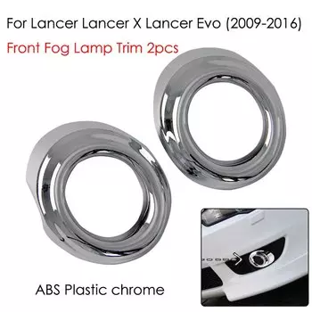 Автомобильные аксессуары для Mitsubishi Lancer X Lancer Evo 2009-2016 ABS хромированные задние фары Tim задние противотуманные фары декоративная рамка